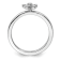 Sterling Silver Stackable Expressions Flower Diamond Ring 0.042ctw