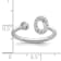 Rhodium Over 14K White Gold Lab Grown Diamond VS/SI GH, Initial O
Adjustable Ring