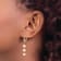 14K Yellow Gold 5-6mm Pink Semi-round Freshwater Culutured Pearl
Leverback Earrings