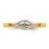 14K Yellow Gold Over Sterling Silver Stackable Expressions Evil Eye
Diamond Ring 0.087ctw