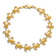 14k Yellow Gold Polished and Textured Mini Sea Turtle Link Bracelet