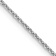 Rhodium Over 14k White Gold 1.2mm Solid Cable 14 Inch Chain