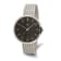 Ladies Charles Hubert Stainless Steel Black Dial Watch