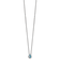 Rhodium Over Sterling Silver Crystal Double Ocean Wave 16 + 2 Inch
Extension Necklace