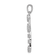 Rhodium Over 14k White Gold Diamond Cross Pendant