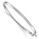 Rhodium Over 14k White Gold 3.6mm Polished Hinged Bangle Bracelet