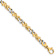 14K Two-tone Gold 6mm Hand-Polished Fancy Link Chain Bracelet