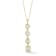 Rachel Zoe Mixed Shape CZ Bar Lariat Necklace in 14K Gold Over Sterling Silver