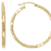 Bold Diamond-Cut Hoop Earrings In 18K Gold Over Sterling Silver
