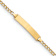 10k Yellow Gold Curb Link ID Bracelet