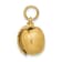 14k Yellow Gold Satin Peach Charm Pendant