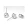 Moissanite Stud Earrings In Platinum-Enhanced Sterling Silver 1.00ctw
Diamond Equivalent Weight
