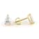 Certified Pear Shape White Lab-Grown Diamond E-F SI 18k Yellow Gold Stud
Earrings 1.50ctw