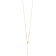 14K Yellow Gold Rosary Design Miraculous Medal Cross Y-Drop