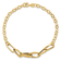 14k Yellow Gold 4mm Polished and Textured Fancy Link Bracelet