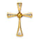 14k Yellow Gold Citrine and Diamond Cross chain slide