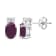 Red Ruby Rhodium Over Sterling Silver Earrings 1.20ctw