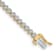 14K Yellow and White Gold Lab Grown Diamond VS/SI GH, Tennis Bracelet