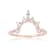 Marquise and Round White Sapphire 14K Rose Gold Over Sterling Silver
Crown Design Ring Guard
