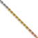 14k Yellow Gold, 14k White Gold and 14k Rose Gold 2.5mm Solid
Diamond-Cut Rope 16 Inch Chain