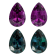 Alexandrite 8.2x5.6mm Pear Shape Matched Pair 2.43ctw