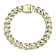 CZ Pave Link Bracelet In 14K Gold Over Sterling Silver