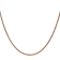 14k Rose Gold 1.40mm Wheat Chain 24"
