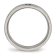 White Cubic Zirconia Titanium 4mm Men's Band Ring
