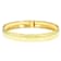Polished 10mm Hinge Bangle Bracelet In 18K Gold Over Sterling Silver