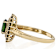 Chrome Diopside, Black Spinel And White Zircon Ring In 18K Gold Over
Sterling Silver 1.24ctw