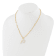Gold Tone Sterling Silver 3-5.5mm Freshwater Cultured Pearl LETTER P
18-inch Necklace