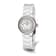 Ladies Charles Hubert White Ceramic Crystal Bezel Watch
