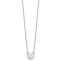 Rhodium Over Sterling Silver Tiny Circle Block Letter G Initial Necklace