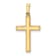 14k Yellow Gold Diamond-Cut Cross Pendant