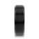ORION Flat Black Tungsten Ring with Brushed Raised Center and Polished
Step Edges 8mm