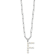 Rhodium Over Sterling Silver 3-5.5mm Freshwater Cultured Pearl LETTER F
18-inch Necklace
