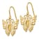14k Yellow Gold Butterfly Dangle Earrings