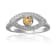 Yellow Citrine with Moissanite Rhodium Over Sterling Silver Evil Eye
Ring Evil Eye Jewelry
