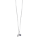 CZ Hamsa And Evil Eye Charm Necklace In Sterling Silver 17 Inch