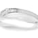 Wide Polished Curved Bangle In Sterling Silver