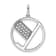 14K White Gold Gatsby Diamond Initial Y Charm