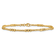 14K Yellow Gold Diamond-cut Beaded 7.5-inch Bracelet