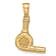 14k Yellow Gold 3D Blow Dryer Pendant