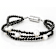 Black Spinel And Cultured Freshwater Pearl Bracelet In Sterling Silver 28.05ctw