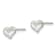 Sterling Silver Polished Open Heart Children's Post Earrings