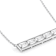 Diamond Simulant Emerald-Cut Necklace In Sterling Silver