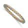 14K Tri-Color Twisted 6mm Bangle