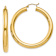 14k Yellow Gold 1 3/4" Polished Hoop Earrings