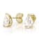 Lab-Grown Diamond Pear Shape Martini Stud Earrings In 14K Gold 1.00ctw