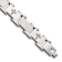 Stainless Steel Brushed Polished and Laser Cut Crosses Bracelet
